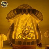 Flower - 3D Pop-up Light Box Mushroom File - Cricut File - LightBoxGoodMan - LightboxGoodman