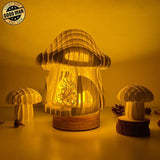 Flower - 3D Pop-up Light Box Mushroom File - Cricut File - LightBoxGoodMan - LightboxGoodman