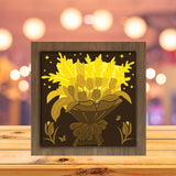 Flower Bouquet - Paper Cutting Light Box - LightBoxGoodman