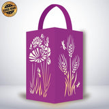 Flowers 1 - Paper Cut Lantern File - Cricut File - 10x16cm - LightBoxGoodMan - LightboxGoodman