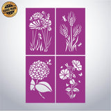 Flowers 1 - Paper Cut Lantern File - Cricut File - 10x16cm - LightBoxGoodMan - LightboxGoodman