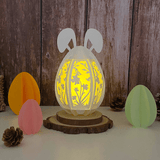 Flowers 2 - Easter Bunny Egg 3D Lantern File - Cricut File - 7.3x3.8" - LightBoxGoodMan - LightboxGoodman