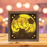 Football - Paper Cutting Light Box - LightBoxGoodman - LightboxGoodman