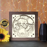 Football - Paper Cutting Light Box - LightBoxGoodman - LightboxGoodman