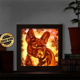 French Bulldog – Paper Cut Light Box File - Cricut File - 8x8 inches - LightBoxGoodMan - LightboxGoodman