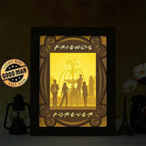 Friends - Paper Cut Light Box File - Cricut File - 20x26cm - LightBoxGoodMan - LightboxGoodman