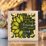 Friendship 2 – Paper Cut Light Box File - Cricut File - 20x20cm - LightBoxGoodMan - LightboxGoodman