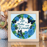 Friendship Quote 4 – Paper Cut Light Box File - 8x8" - Cricut File - LightBoxGoodMan - LightboxGoodman