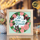 Friendship Quote 4 – Paper Cut Light Box File - 8x8" - Cricut File - LightBoxGoodMan - LightboxGoodman