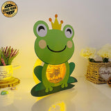 Frog Couple - Frog Papercut Lightbox File - 7.9x10.4" - Cricut File - LightBoxGoodMan - LightboxGoodman