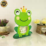 Frog Couple - Frog Papercut Lightbox File - 7.9x10.4" - Cricut File - LightBoxGoodMan - LightboxGoodman