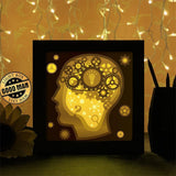 Gear Brain - Paper Cutting Light Box - LightBoxGoodman - LightboxGoodman