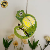 Gecko - 3D Gecko Lantern File - 8.4x7.9" - Cricut File - LightBoxGoodMan - LightboxGoodman