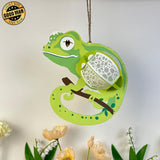 Gecko - 3D Gecko Lantern File - 8.4x7.9" - Cricut File - LightBoxGoodMan - LightboxGoodman