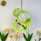 Gecko - 3D Gecko Lantern File - 8.4x7.9" - Cricut File - LightBoxGoodMan - LightboxGoodman