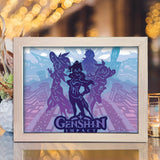 Genshin Impact - Paper Cut Light Box File - Cricut File - 20x26cm - LightBoxGoodMan - LightboxGoodman