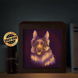 German Shepherd – Paper Cut Light Box File - Cricut File - 8x8 inches - LightBoxGoodMan - LightboxGoodman