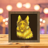 German Shepherd - Paper Cutting Light Box - LightBoxGoodman - LightboxGoodman