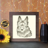 German Shepherd - Paper Cutting Light Box - LightBoxGoodman - LightboxGoodman