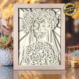 Ghost Bride - Paper Cut Light Box File - Cricut File - 20x26cm - LightBoxGoodMan - LightboxGoodman