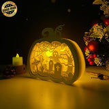 Ghost - Paper Cut PumpKin Light Box File - Cricut File - 16.6x17.5 cm - LightBoxGoodMan - LightboxGoodman