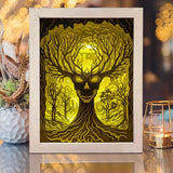 Ghost Tree – Paper Cut Light Box File - Cricut File - 20x26cm - LightBoxGoodMan