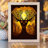 Ghost Tree – Paper Cut Light Box File - Cricut File - 20x26cm - LightBoxGoodMan - LightboxGoodman