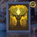 Ghost Tree – Paper Cut Light Box File - Cricut File - 20x26cm - LightBoxGoodMan - LightboxGoodman