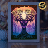 Ghost Tree – Paper Cut Light Box File - Cricut File - 20x26cm - LightBoxGoodMan - LightboxGoodman