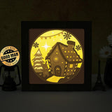 Gingerbread Christmas House – Paper Cut Light Box File - Cricut File - 20x20cm - LightBoxGoodMan - LightboxGoodman