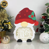 Gingerbread Christmas - Paper Cut Gnome Light Box File - Cricut File - 10x7 inches - LightBoxGoodMan - LightboxGoodman