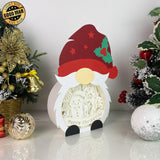 Gingerbread Christmas - Paper Cut Gnome Light Box File - Cricut File - 10x7 inches - LightBoxGoodMan - LightboxGoodman