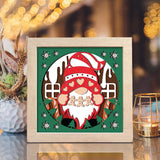 Gingerbread Gnome – Paper Cut Light Box File - Cricut File - 8x8 inches - LightBoxGoodMan - LightboxGoodman