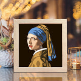 Girl With A Pearl Earring – Paper Cut Light Box File - Cricut File - 8x8 inches - LightBoxGoodMan