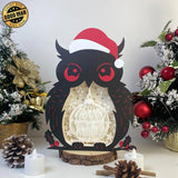 Glass Christmas Ball - Paper Cut Owl Light Box File - Cricut File - 25x20 cm - LightBoxGoodMan - LightboxGoodman