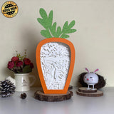 Gnome 1 - Paper Cut Carrot Light Box File - Cricut File - 5.5x11.4 Inches - LightBoxGoodMan - LightboxGoodman