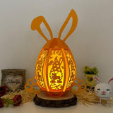 Gnome Easter - Easter Bunny Egg 3D Lantern File - Cricut File - 7.6x10.4" - LightBoxGoodMan - LightboxGoodman