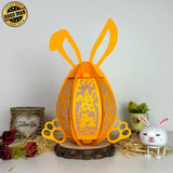 Gnome Easter - Easter Bunny Egg 3D Lantern File - Cricut File - 7.6x10.4" - LightBoxGoodMan - LightboxGoodman