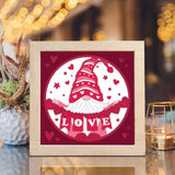 Gnome Love 5 – Paper Cut Light Box File - Cricut File - 8x8 Inches - LightBoxGoodMan - LightboxGoodman