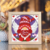 Gnome Love – Paper Cut Light Box File - Cricut File - 8x8 Inches - LightBoxGoodMan - LightboxGoodman