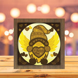 Gnome Love - Paper Cutting Light Box - LightBoxGoodman - LightboxGoodman