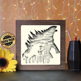 Godzilla 1- Paper Cutting Light Box - LightBoxGoodman - LightboxGoodman