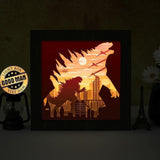 Godzilla 2 – Paper Cut Light Box File - Cricut File - 8x8 inches - LightBoxGoodMan - LightboxGoodman