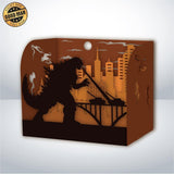 Godzilla - Paper Cut Mini-Showcase File - Cricut File - 10x12cm - LightBoxGoodMan - LightboxGoodman