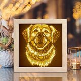 Golden Retriever – Paper Cut Light Box File - Cricut File - 8x8 inches - LightBoxGoodMan - LightboxGoodman