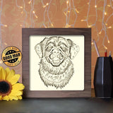 Golden Retriever - Paper Cutting Light Box - LightBoxGoodman - LightboxGoodman