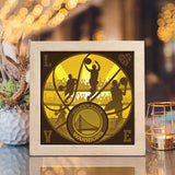 Golden State Warriors – Paper Cut Light Box File - Cricut File - 20x20cm - LightBoxGoodMan - LightboxGoodman