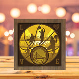 Golden State Warriors - Paper Cutting Light Box - LightBoxGoodman