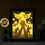 Goldorak - Paper Cut Light Box File - Cricut File - 20x26cm - LightBoxGoodMan - LightboxGoodman