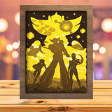 Goldorak - Paper Cutting Light Box - LightBoxGoodman - LightboxGoodman